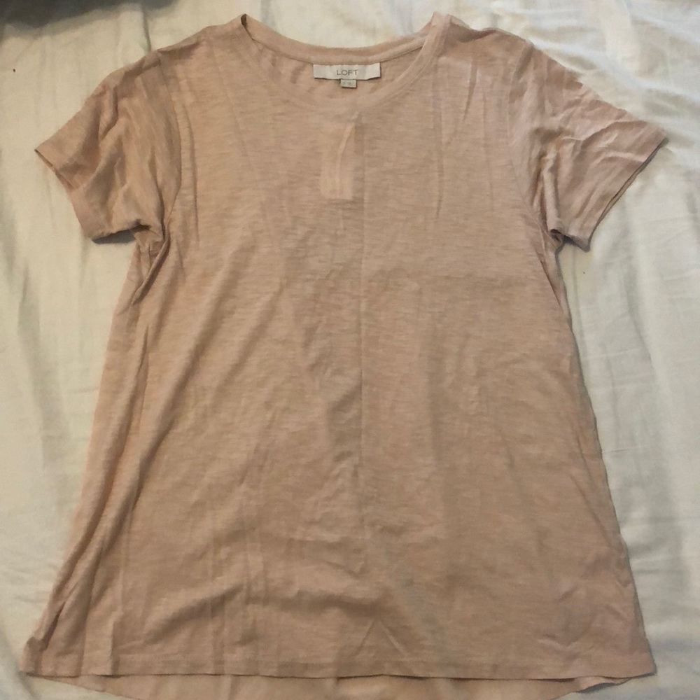 Loft mixed media tee - NWT